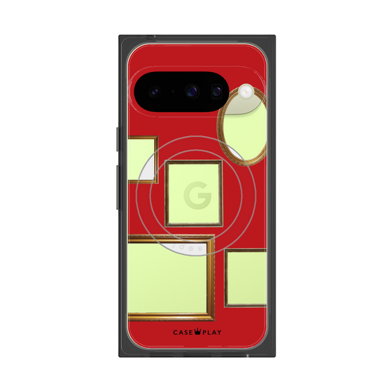 Premium Square Case with Pixelsnap［ Photo Frames - Red ］