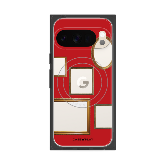 Premium Square Case with Pixelsnap［ Photo Frames - Red ］