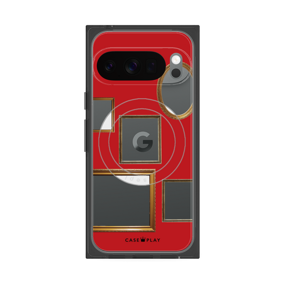 Premium Square Case with Pixelsnap［ Photo Frames - Red ］