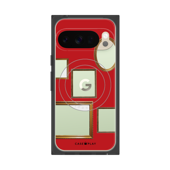 Premium Square Case with Pixelsnap［ Photo Frames - Red ］