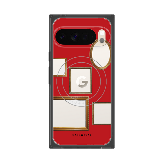 Premium Square Case with Pixelsnap［ Photo Frames - Red ］