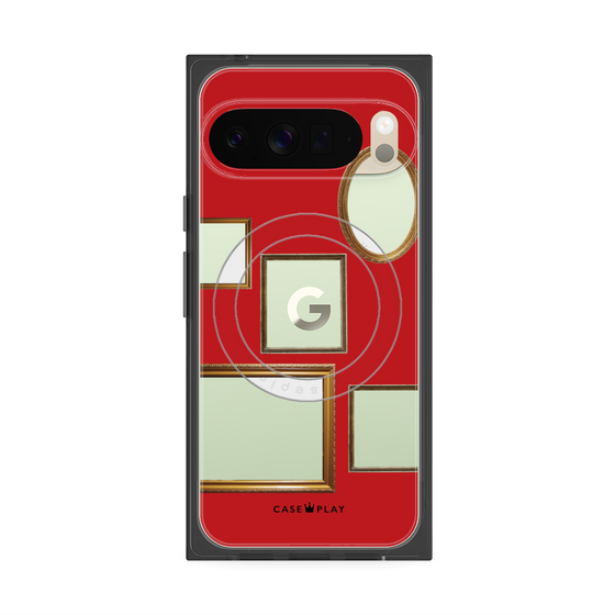 Premium Square Case with Pixelsnap［ Photo Frames - Red ］