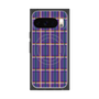 Premium Square Case with Pixelsnap［ Tartan Check - Purple ］