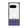 Premium Square Case with Pixelsnap［ CASEPLAY Tartan Check - Purple ］