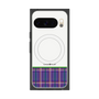 Premium Square Case with Pixelsnap［ CASEPLAY Tartan Check - Purple ］