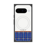 Premium Square Case with Pixelsnap［ CASEPLAY Tartan Check - Blue ］