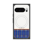 Premium Square Case with Pixelsnap［ CASEPLAY Tartan Check - Blue ］