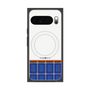 Premium Square Case with Pixelsnap［ CASEPLAY Tartan Check - Blue ］