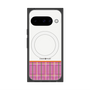 Premium Square Case with Pixelsnap［ CASEPLAY Tartan Check - Pink ］