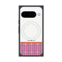 Premium Square Case with Pixelsnap［ CASEPLAY Tartan Check - Pink ］