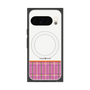 Premium Square Case with Pixelsnap［ CASEPLAY Tartan Check - Pink ］