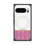 Premium Square Case with Pixelsnap［ CASEPLAY Tartan Check - Pink ］