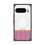 Premium Square Case with Pixelsnap［ CASEPLAY Tartan Check - Pink ］
