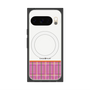 Premium Square Case with Pixelsnap［ CASEPLAY Tartan Check - Pink ］