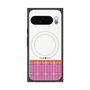 Premium Square Case with Pixelsnap［ CASEPLAY Tartan Check - Pink ］
