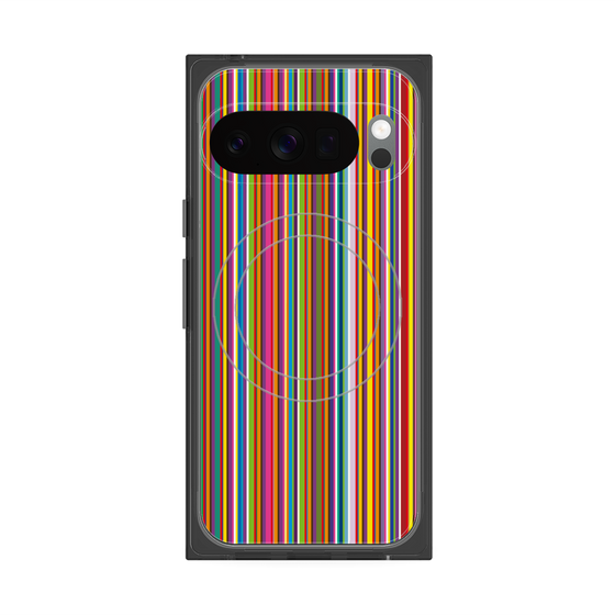 Premium Square Case with Pixelsnap［ Colorful Stripe ］
