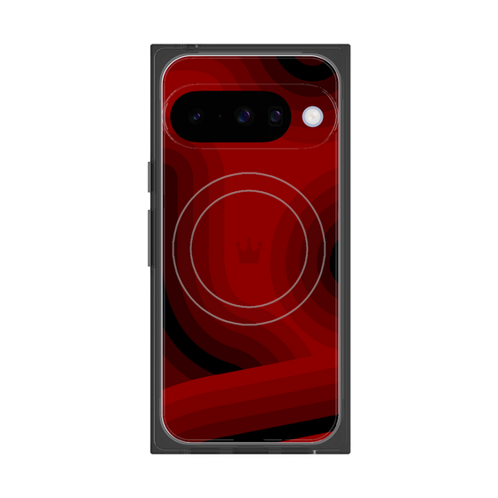 Premium Square Case with Pixelsnap［ CASEPLAY Winding Pattern - Red ］