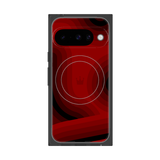 Premium Square Case with Pixelsnap［ CASEPLAY Winding Pattern - Red ］