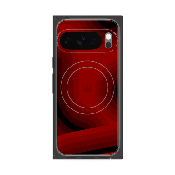 Premium Square Case with Pixelsnap［ CASEPLAY Winding Pattern - Red ］