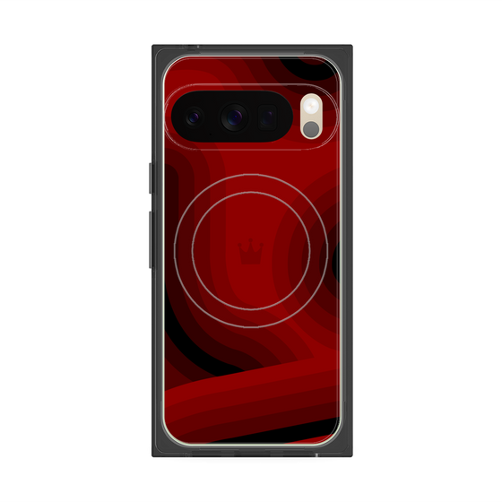 Premium Square Case with Pixelsnap［ CASEPLAY Winding Pattern - Red ］
