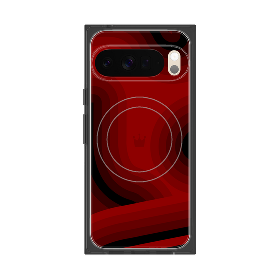 Premium Square Case with Pixelsnap［ CASEPLAY Winding Pattern - Red ］