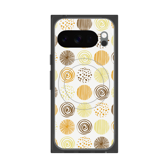 Premium Square Case with Pixelsnap［ Nordic Circle - Orange ］