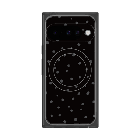Premium Square Case with Pixelsnap［ Drawing Dot - Black ］