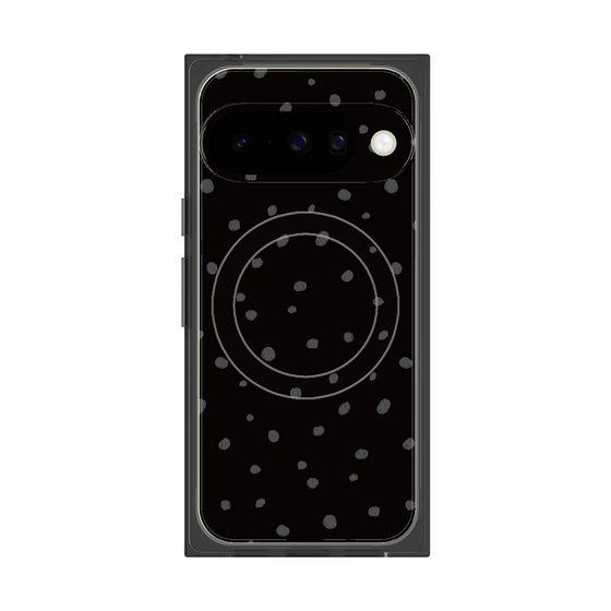 Premium Square Case with Pixelsnap［ Drawing Dot - Black ］