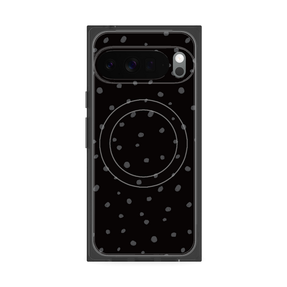 Premium Square Case with Pixelsnap［ Drawing Dot - Black ］