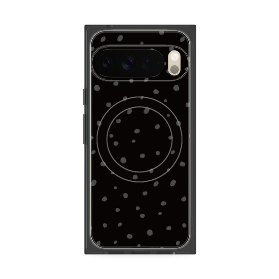 Premium Square Case with Pixelsnap［ Drawing Dot - Black ］