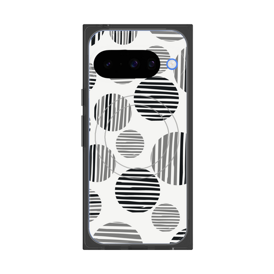 Premium Square Case with Pixelsnap［ Nordic Dot - Black ］