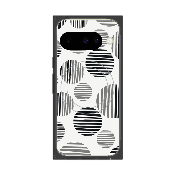 Premium Square Case with Pixelsnap［ Nordic Dot - Black ］