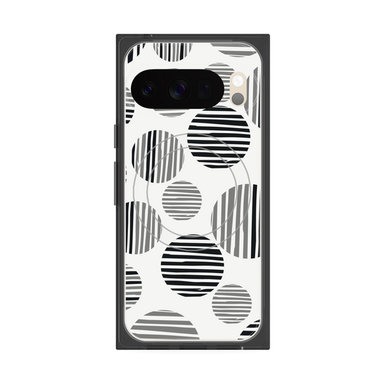 Premium Square Case with Pixelsnap［ Nordic Dot - Black ］