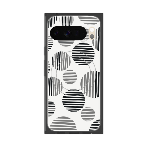 Premium Square Case with Pixelsnap［ Nordic Dot - Black ］