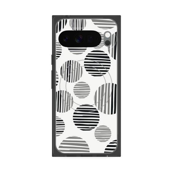 Premium Square Case with Pixelsnap［ Nordic Dot - Black ］