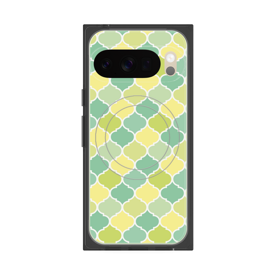Premium Square Case with Pixelsnap［ Moroccan1 color - Green ］