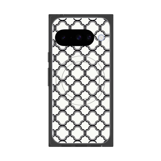 Premium Square Case with Pixelsnap［ Moroccan3 - Black ］