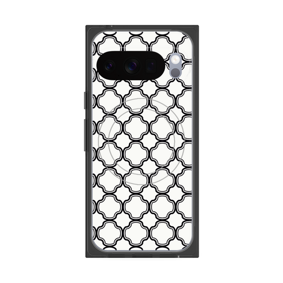 Premium Square Case with Pixelsnap［ Moroccan3 - Black ］
