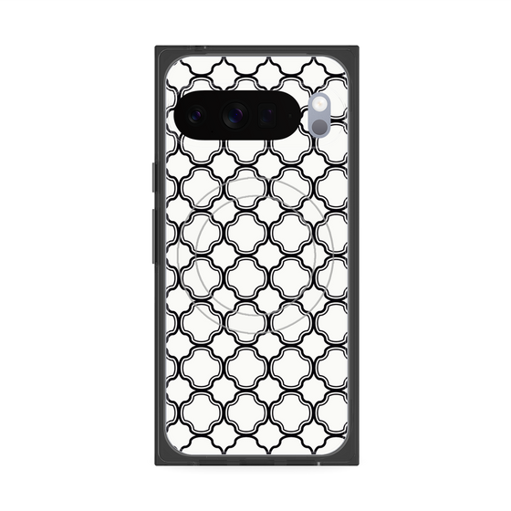 Premium Square Case with Pixelsnap［ Moroccan3 - Black ］