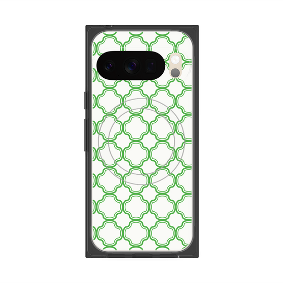 Premium Square Case with Pixelsnap［ Moroccan3 - Green ］
