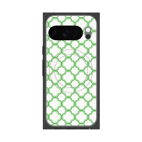 Premium Square Case with Pixelsnap［ Moroccan3 - Green ］