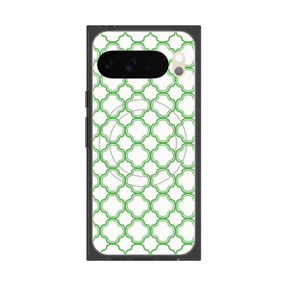 Premium Square Case with Pixelsnap［ Moroccan3 - Green ］
