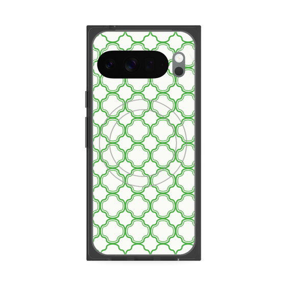 Premium Square Case with Pixelsnap［ Moroccan3 - Green ］
