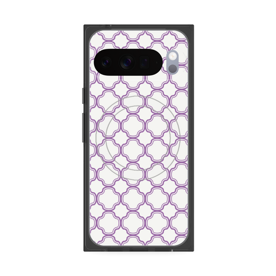 Premium Square Case with Pixelsnap［ Moroccan3 - Purple ］