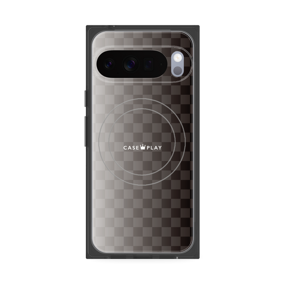 Premium Square Case with Pixelsnap［ CASEPLAY Check - Black ］