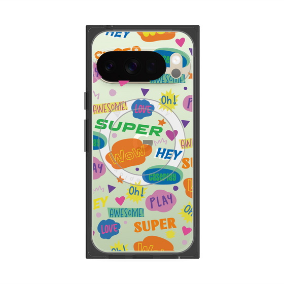Premium Square Case with Pixelsnap［ Original - Colorful Moji ］