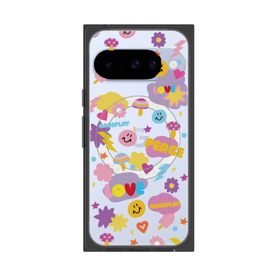 Premium Square Case with Pixelsnap［ Original - LOVE & PEACE ］
