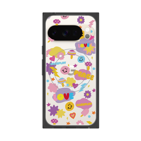 Premium Square Case with Pixelsnap［ Original - LOVE & PEACE ］