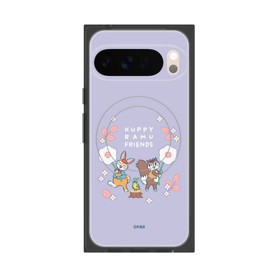 Premium Square Case with Pixelsnap［ Kuppyramu Friends - Flower ］