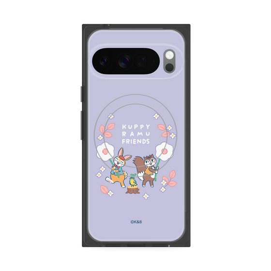 Premium Square Case with Pixelsnap［ Kuppyramu Friends - Flower ］